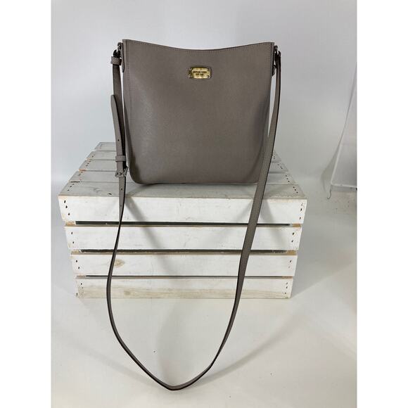 MICHAEL KORS, MEDIUM SIZE GRAY LEATHER CROSSOBODY BAG (ASIS) - Picture 1 of 16